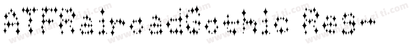 ATFRairoadGothic Reg字体转换